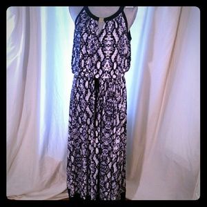 Calvin Klein dress NWT navy/white